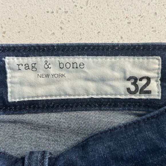 Rag & Bone Standard Issue Slim Leg Button Fly Stretch Jeans 33x32 - Picture 15 of 16